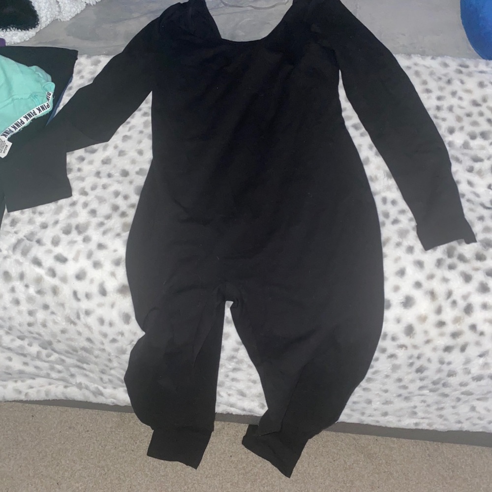 Black scoop neck jumpsuit fashion nova